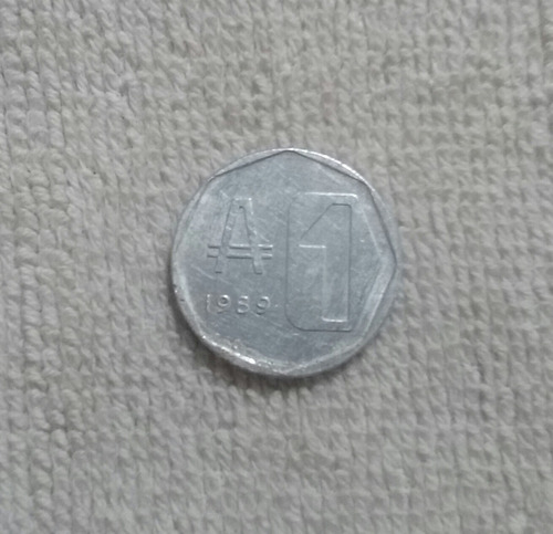Moneda Argentina 1 Austral Año 1989