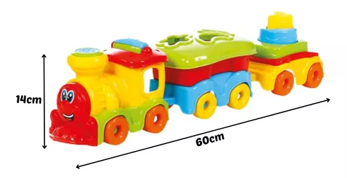 Brinquedo Infantil Trem João Fumaça Com Som - Maral 4028 - Fabrica da  Alegria