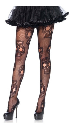 Hermosas Medias Con Diseño De Calaveras Gr!!  Media Pantalón