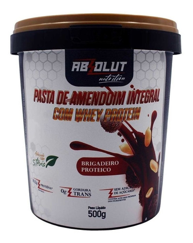 Pasta De Amendoim Gourmet Absolut Brigadeiro 500g