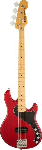 Bajo Squier Deluxe Dimension Bass Iv Crm Red Mn 030-1402-538 Acabado del cuerpo Gloss polyurethane Cantidad de cuerdas 4 Color Crimson Red Orientación de la mano Diestro