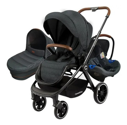 Coche De Paseo Carestino Beverly V2 Negro Melange