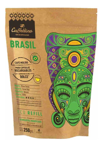 Caffettino Café Molido De Especialidad Brasil Dark 250g