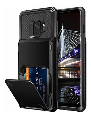 Vofolen Para Galaxy S9 Case Wallet Con Tarjeta De M77cx