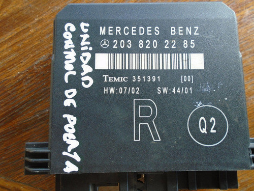Vendo Control De Puerta Mercedes Benz C180, # 203 820 22 85
