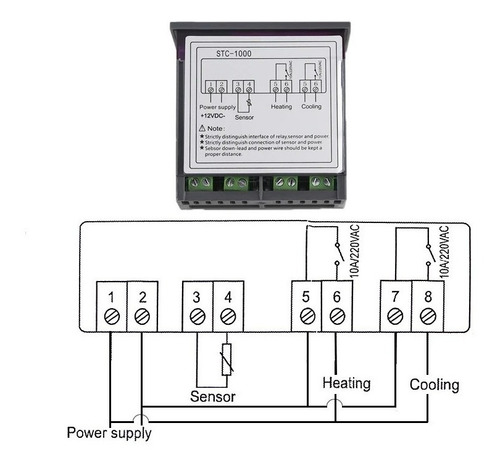 Imagen 8 de 9 de Termostato Digital Controlador De Temperatura 210-220 Ac