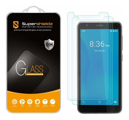 Vidrio Templado Para Zte Quest 5 [2un.] Supershieldz