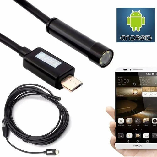 Imagem 6 de 8 de Camera Chassi Carro Celular 6 Leds Pc 7 Mm -foto 2 Metros
