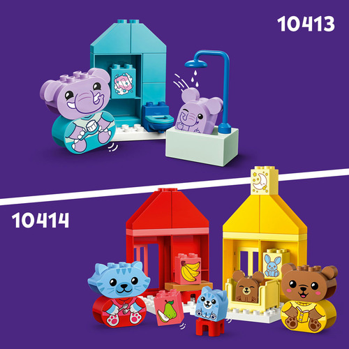 LEGO® DUPLO® Mi Primer Rutinas Diarias: Comer y Dormir Juguete basado en el juego de interpretación para el desarrollo social y emocional 10414