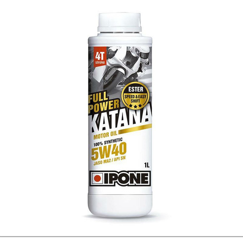 Imagen 1 de 4 de Aceite Sintético Moto Ipone Full Power Katana 5w40 Ipone