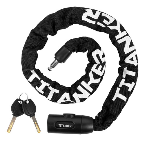 Titanker - Cerraduras De Cadena Para Bicicleta, Resistente Y