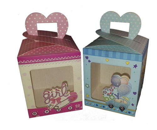 Caja De Regalos Souvenir Baby Shower Pack X12 10cm Ltf Shop 