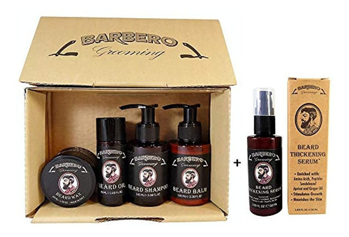 Barbero Grooming Beard Care Kit + Gratis Thickening Serum