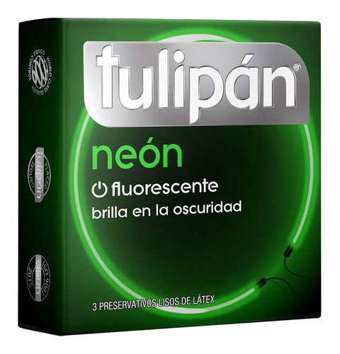 Preservativos Tulipán En Cajita X 3u | Todas Las Variedades Variantes Neon