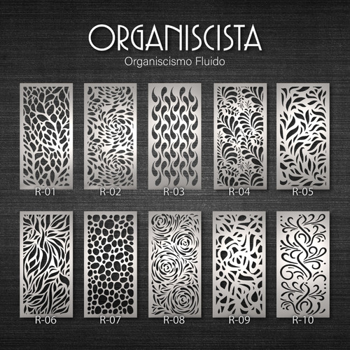 Chapa Decorativa Perforada 1200x600x0,7 - Diseños Varios