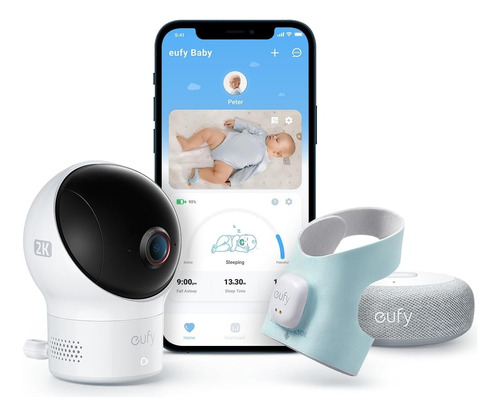 Eufy Baby Monitor De Bebê Com Meia E Câmera Wi-fi Monitor
