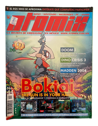 Revista De Videojuegos Atomix Numero 44 Boktai 2003 Edit Atx