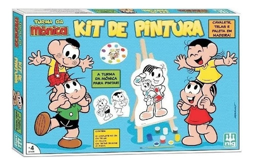 Kit De Pintura Turma Da Monica Nig Brinquedos