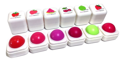 6 Pz Balsamo Labial Lip Balm Frutal Labial Mixtos Aroma