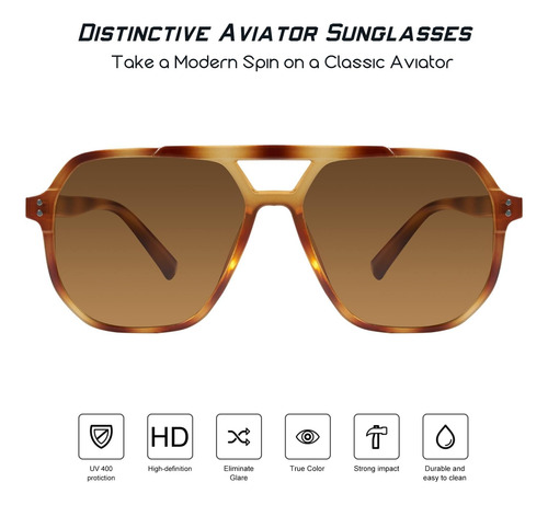 Mosanana Gafas De Sol De Aviador De Gran Tamaño Para Mujeres