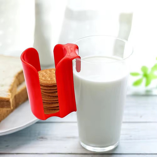 Soporte Para Galletas Para Taza/vaso Portavasos Galletas Taz Rojo