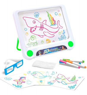 Drawing Mat Draw con Light Fun y el tablero de dibujo Magic Pen el tablero de dibujo portátil de alta tecnología para Draw Doodle Write Art L: A3 