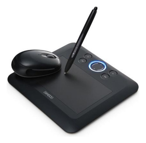 Tableta De Dibujo Usb Pluma Y Mouse Wacom Bamboo Fun Cte450k