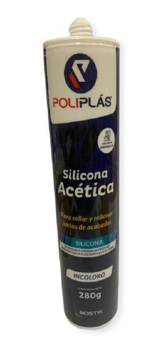 Silicona Cartucho 280 Ml Poliplas