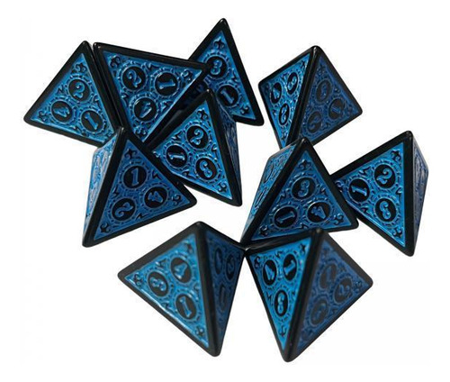 2 Dados De Varios Lados Dados De Acrílico Juegos De Azul
