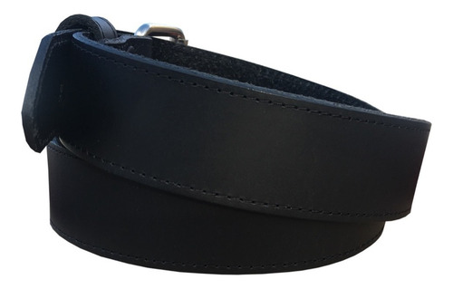 Imagen 7 de 8 de Cinturon Negro Piel Genuina Resistente Old Caborca 38mm