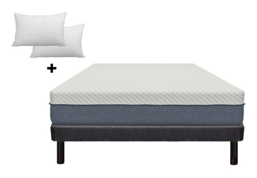 Imagen 1 de 4 de Juego Colchon Comfort Plus + Base Nordic 140x190 Sleep Box