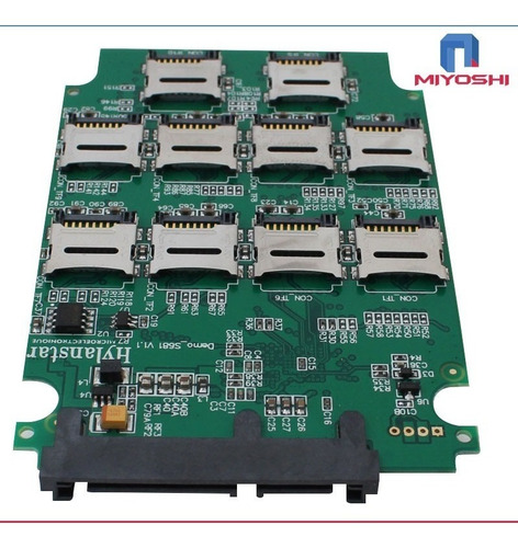 Imagen 7 de 10 de Placa Sata Raid Hasta 10 Memorias Microsd Crea Tu Disco Ssd
