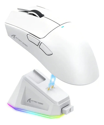 Jogos De Rato Attack Shark X11 Mouse Paw3311 Cor Blanco