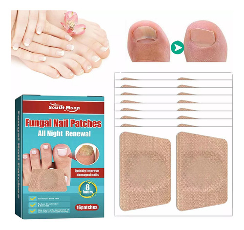 16 Parches De Uñas Para Hongos Tratamiento Onicomicosis