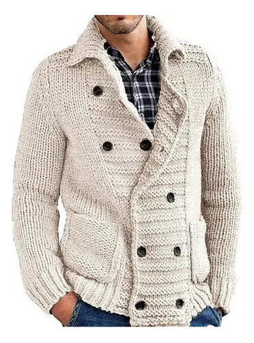 Chaqueta De Punto Tipo Cárdigan De Invierno Para Hombre