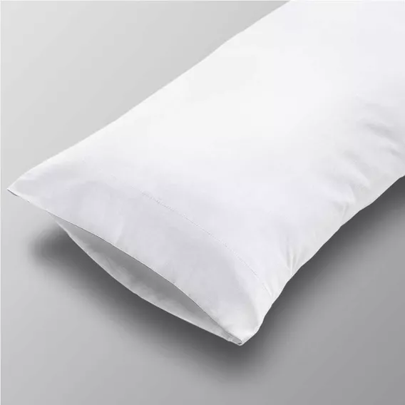 Funda De Almohada Blanco Liso 50x100 Algodon