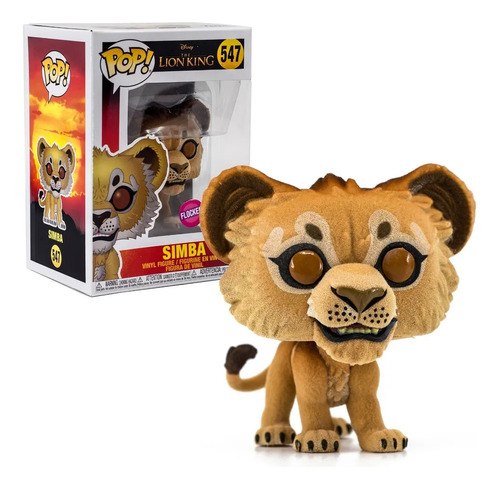 Funko Pop! 547 Simba Lion King Flocked Excl Box Lunch Candos