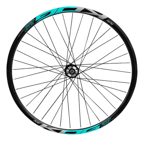 Roda Dianteira Mtb Aro 29 Kog Freios A Disco Raios Zincados Cor Preto/azul