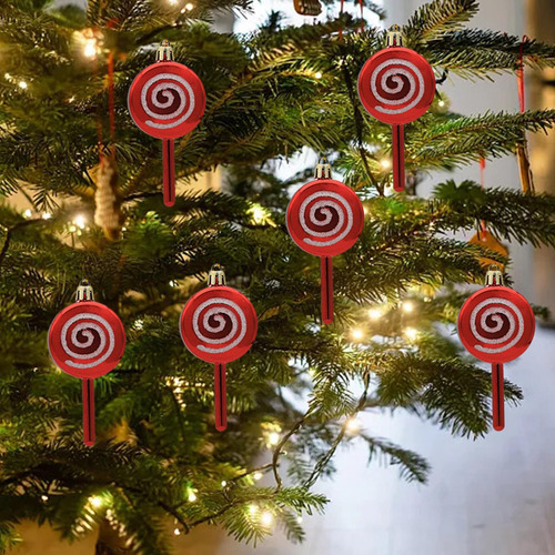 2 Paquete De 2-6 Adornos Navideños De 6 Uds., 10cmx5cm