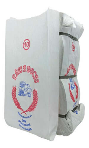 Saco Papel Kraft Branco 40g Pc C/500 Tamanho: 5 Kg