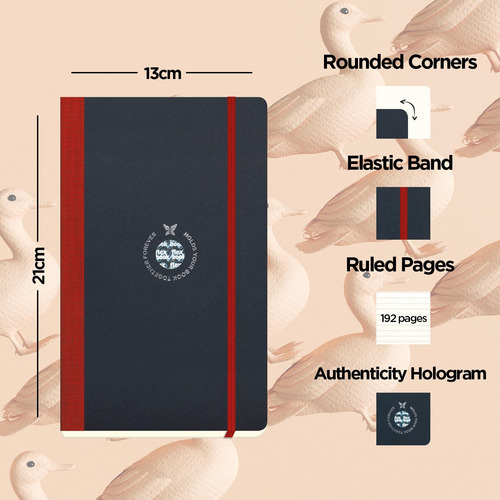 Libreta Apuntes Lineal Flexbook Notebook 194 Pags, 13x21 Cm
