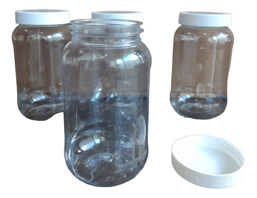 30 Envase Bote De Plastico Frasco Tarro 500 Ml Transparente