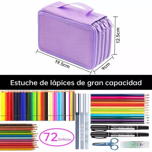 Lapicera Organizador Estuche 72 Lapices Colores Envio Gratis — BozaMx