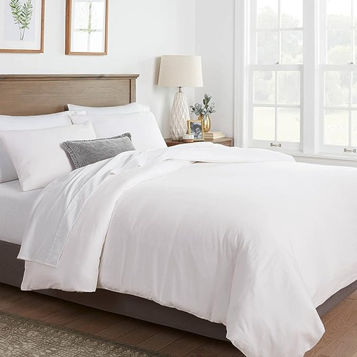 Duvet Cover Blanco Hotel 180 H T35 Queen