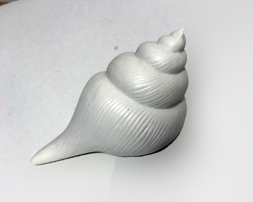 Luminária Porcelana  Modelo Caracol Concha Do Mar Bateria