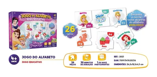 Jogo Educativo Princesas Jogo das Letras Mimo 2023 - Jogos