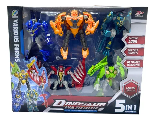 Transformers フィギュアセット 5点 Kit 5 Bonecos Transformers Dinossauro Vira Robô Beasttribe | Frete