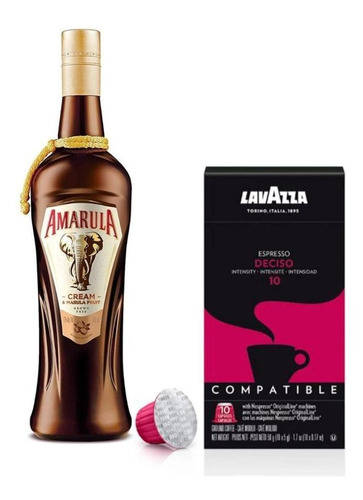 Amarula + Capsula Lavazza Deciso San Valentín Enamorados