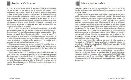 Esperando La Carroza, De Langsner, Jacobo. Editorial Estrada, Tapa Blanda En Español