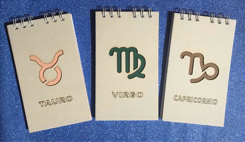 Imagen 8 de 10 de Libretas Personalizadas Signos Zodiacales
